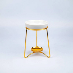 Wax Melt Burner on Black Stand